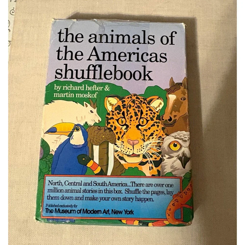 MoMA New York Animals of the Americas Shufflebook Card Game, 1+ Player, Age 3+